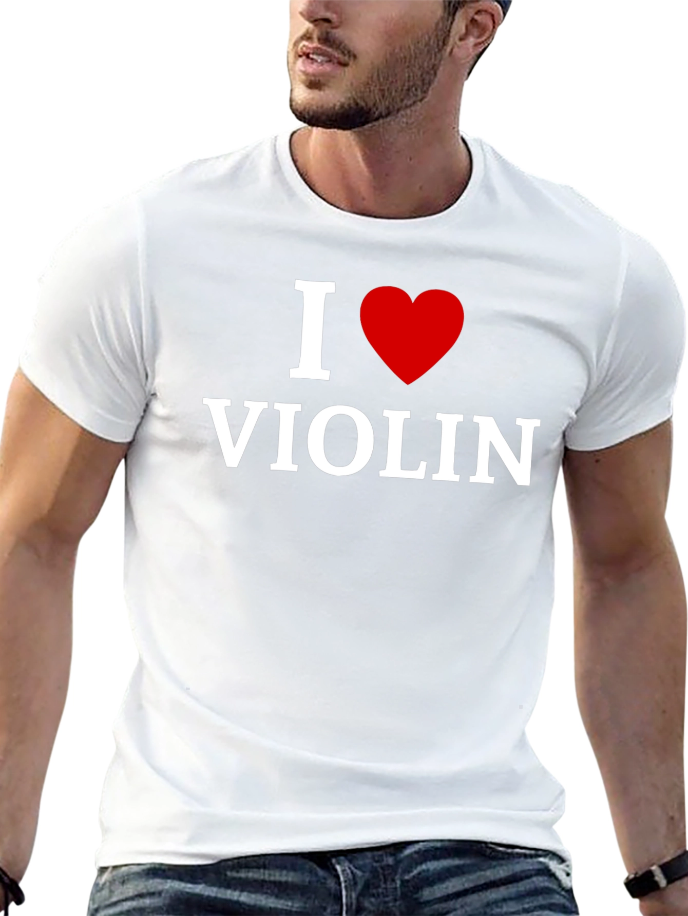I Love Violin T-Shirt - Music Lover Tee