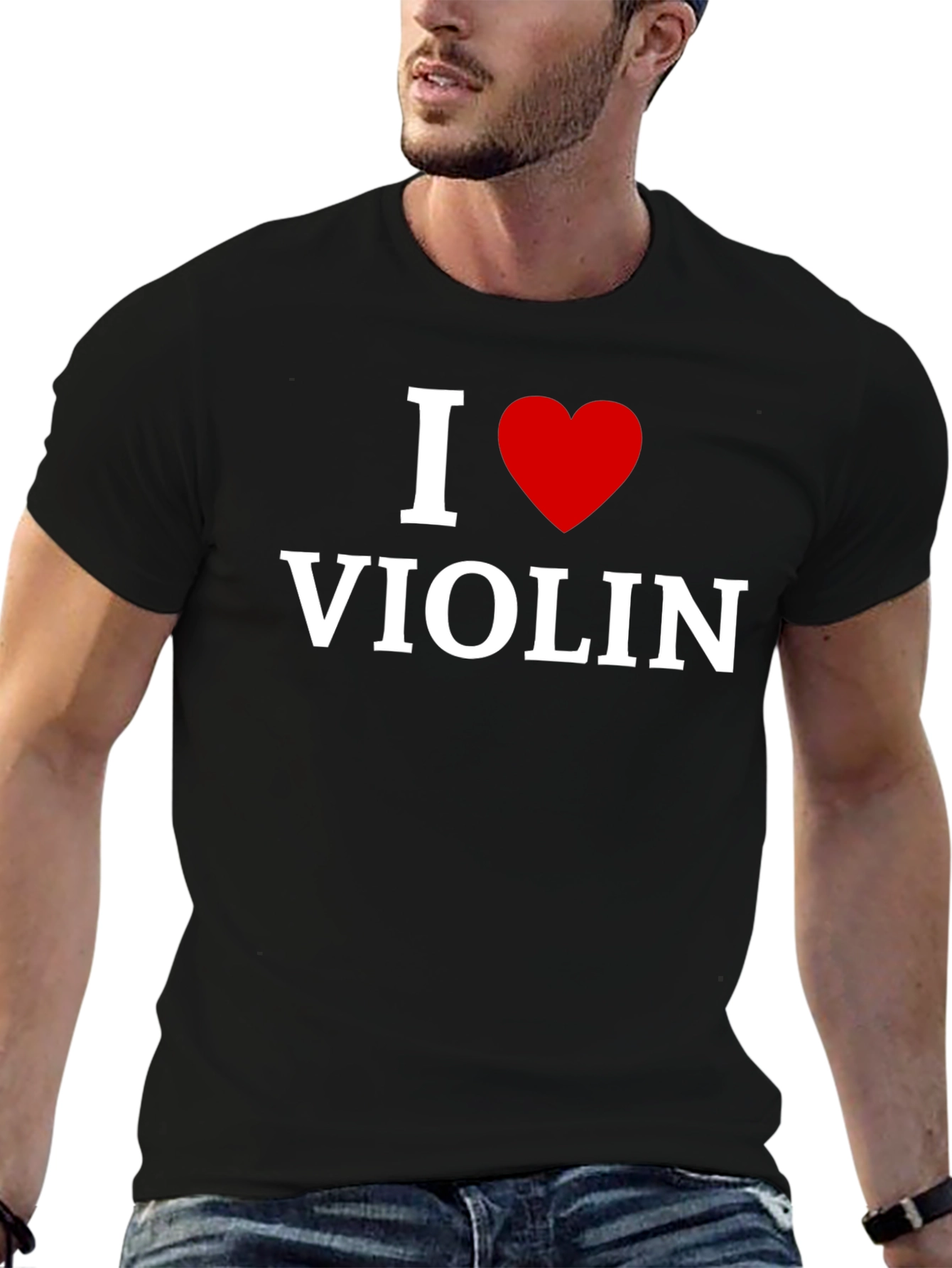 I Love Violin T-Shirt - Music Lover Tee