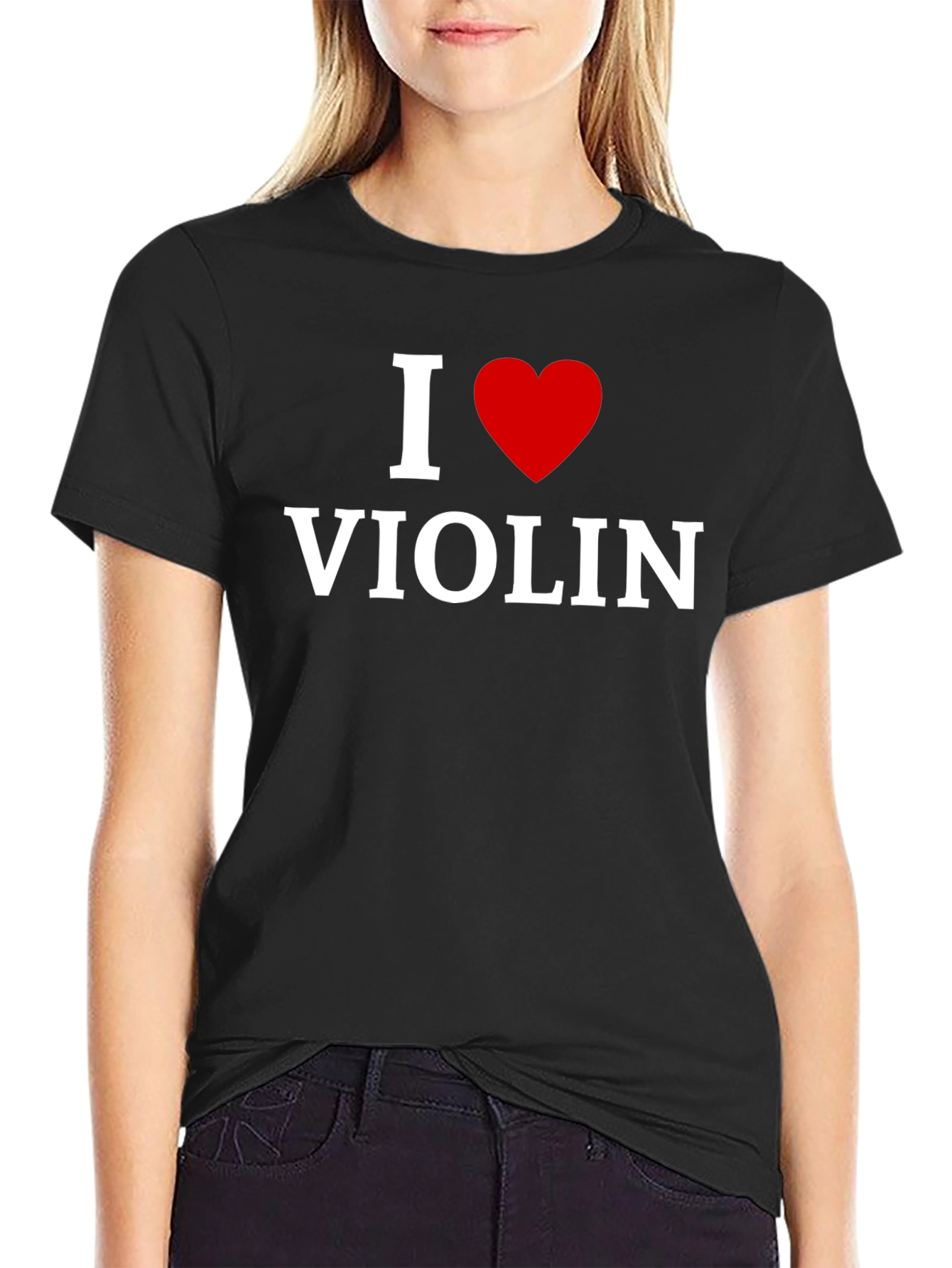 I Love Violin T-Shirt - Music Lover Tee
