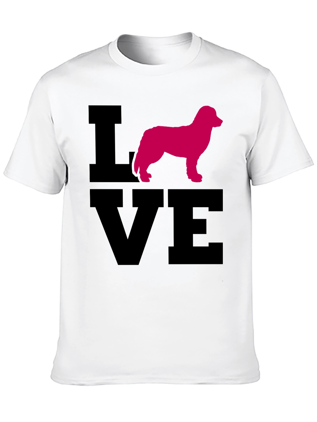 Love Dog Graphic Black T-Shirt