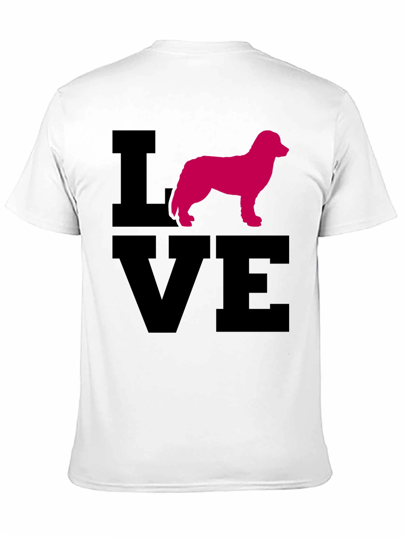 Love Dog Graphic Black T-Shirt