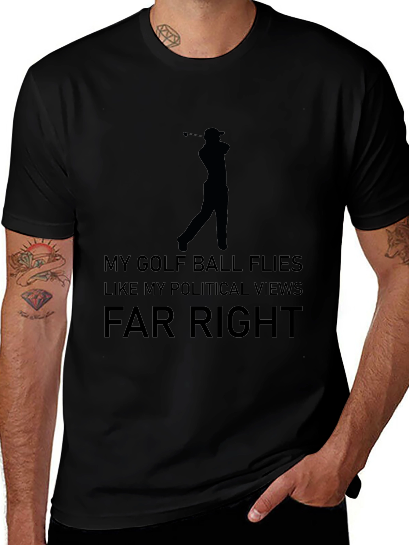 Funny Golf & Political Tee - Far Right T-Shirt