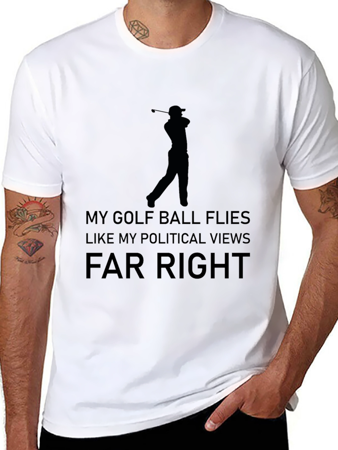 Funny Golf & Political Tee - Far Right T-Shirt