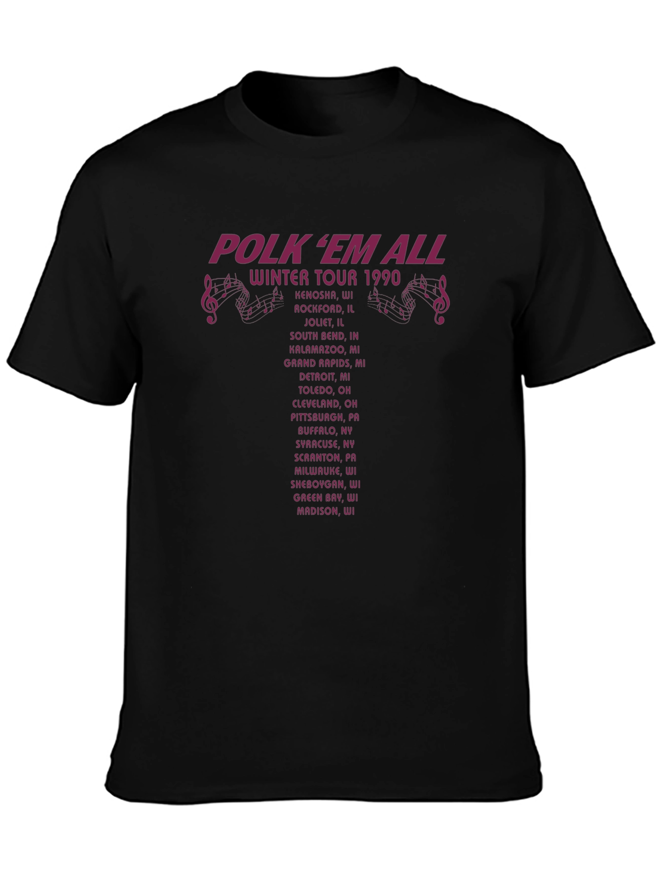 Polkem All Winter Tour 1990 T-Shirt