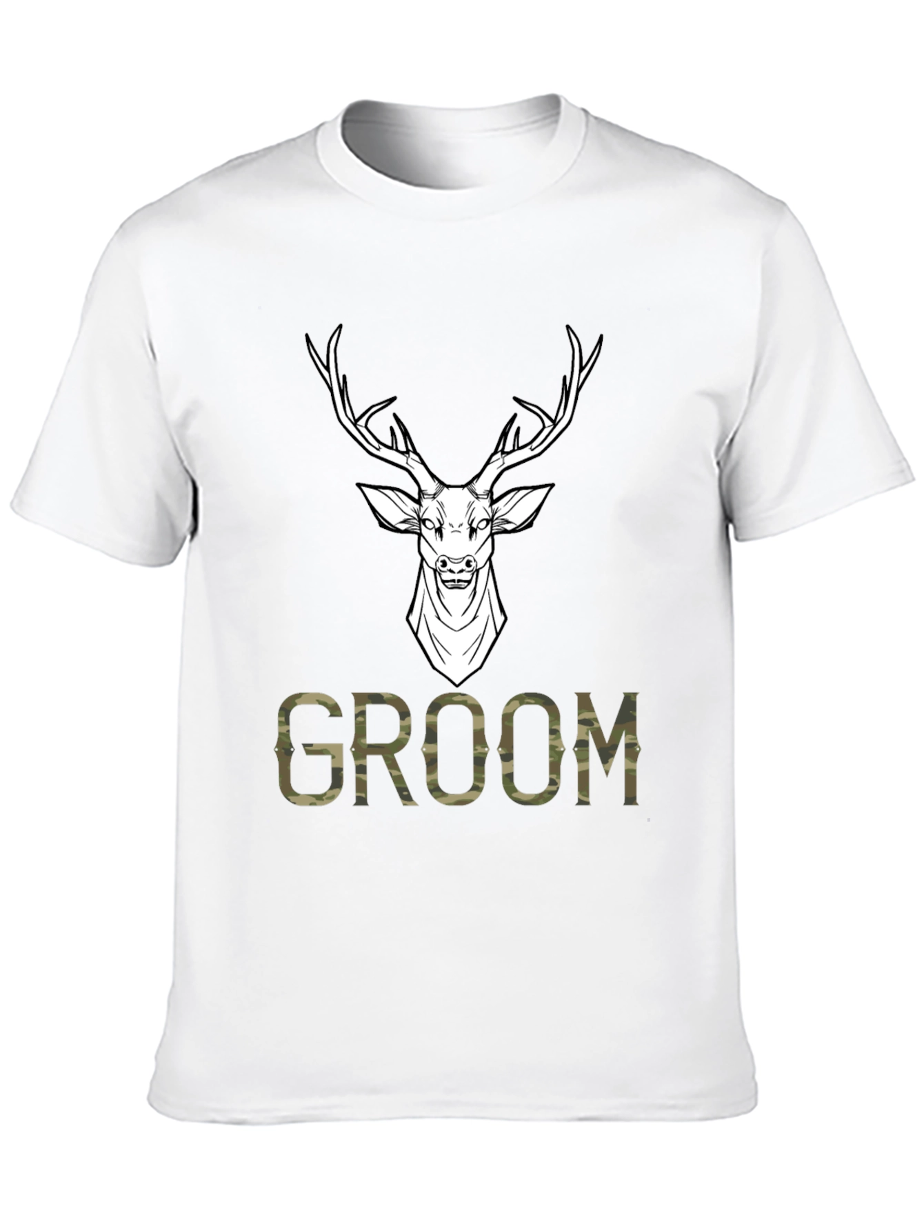 Groom Deer Camo Graphic T-Shirt