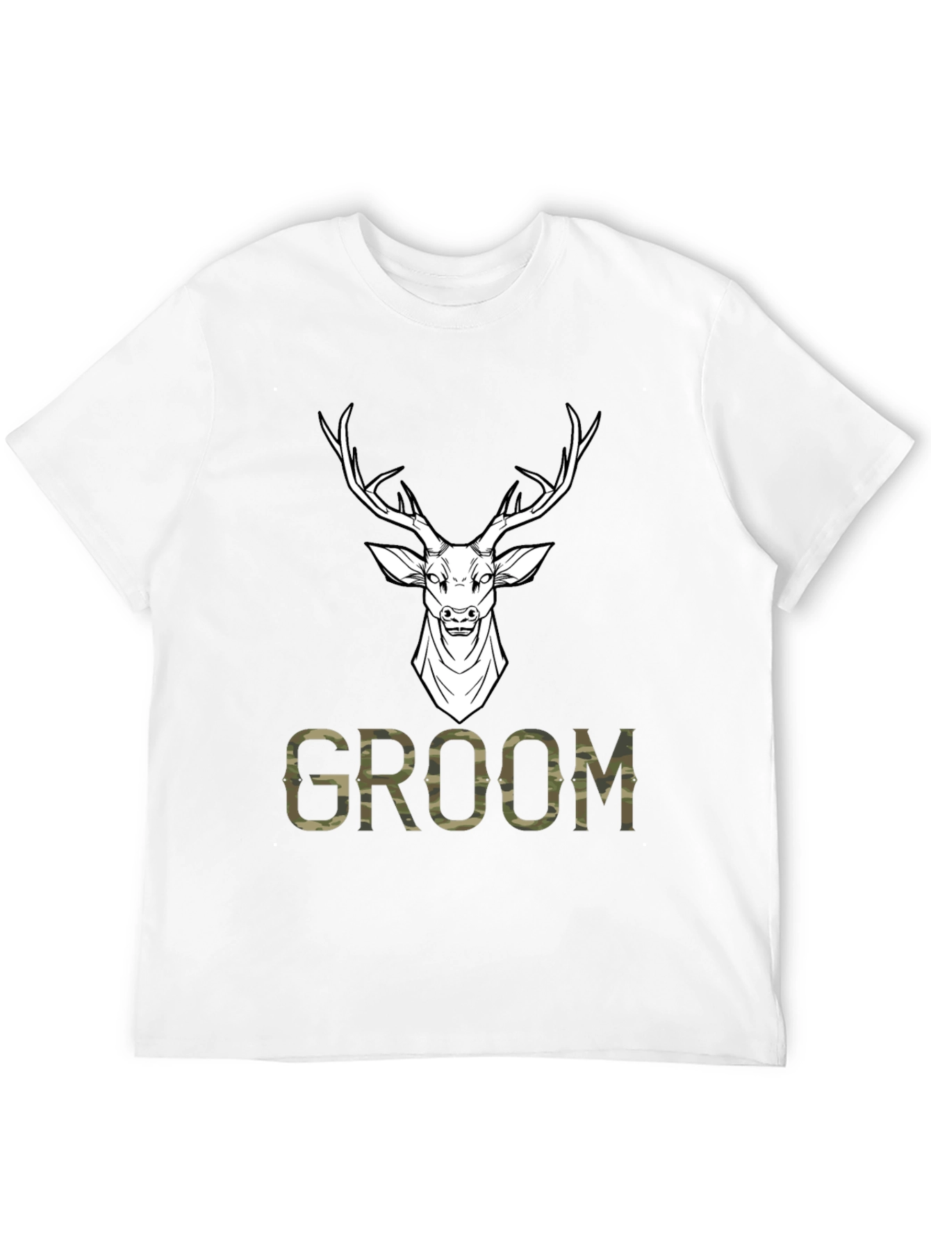 Groom Deer Camo Graphic T-Shirt