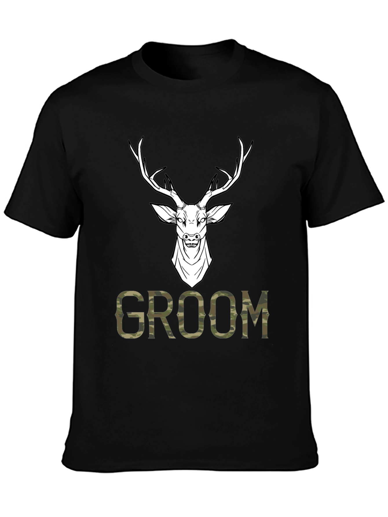 Groom Deer Camo Graphic T-Shirt