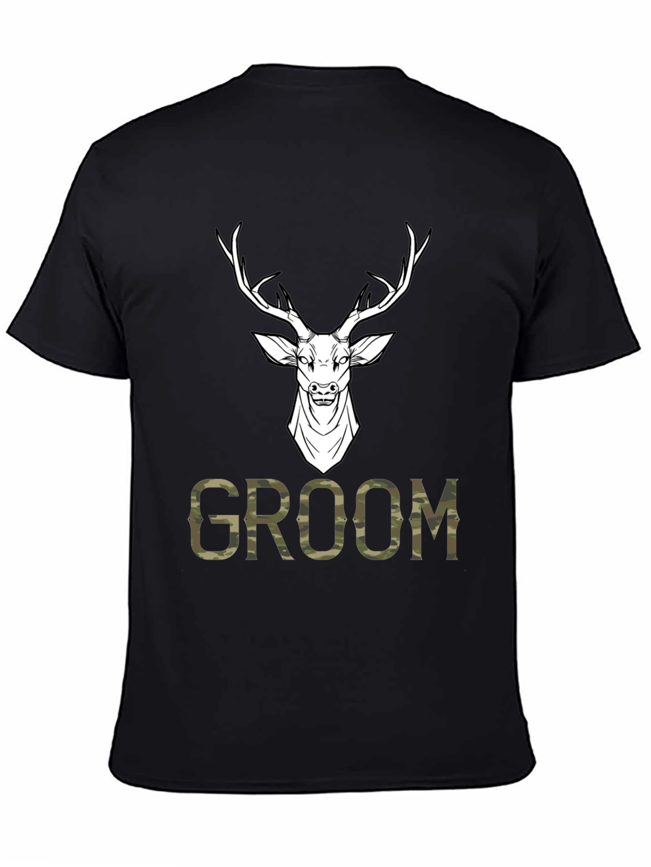 Groom Deer Camo Graphic T-Shirt