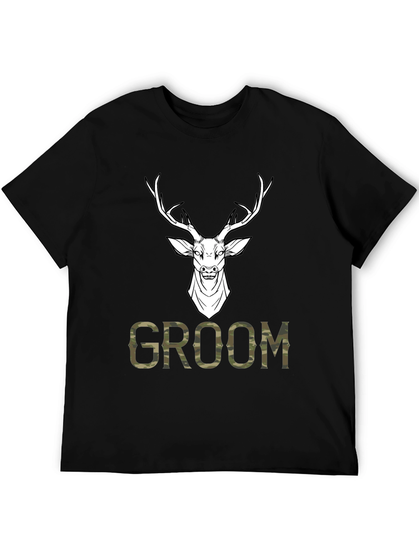 Groom Deer Camo Graphic T-Shirt