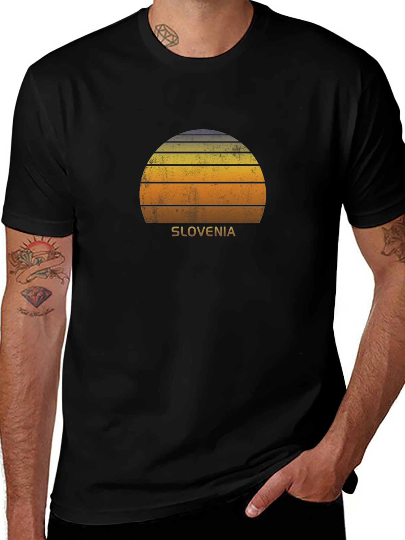 Slovenia Sunset Graphic T-Shirt