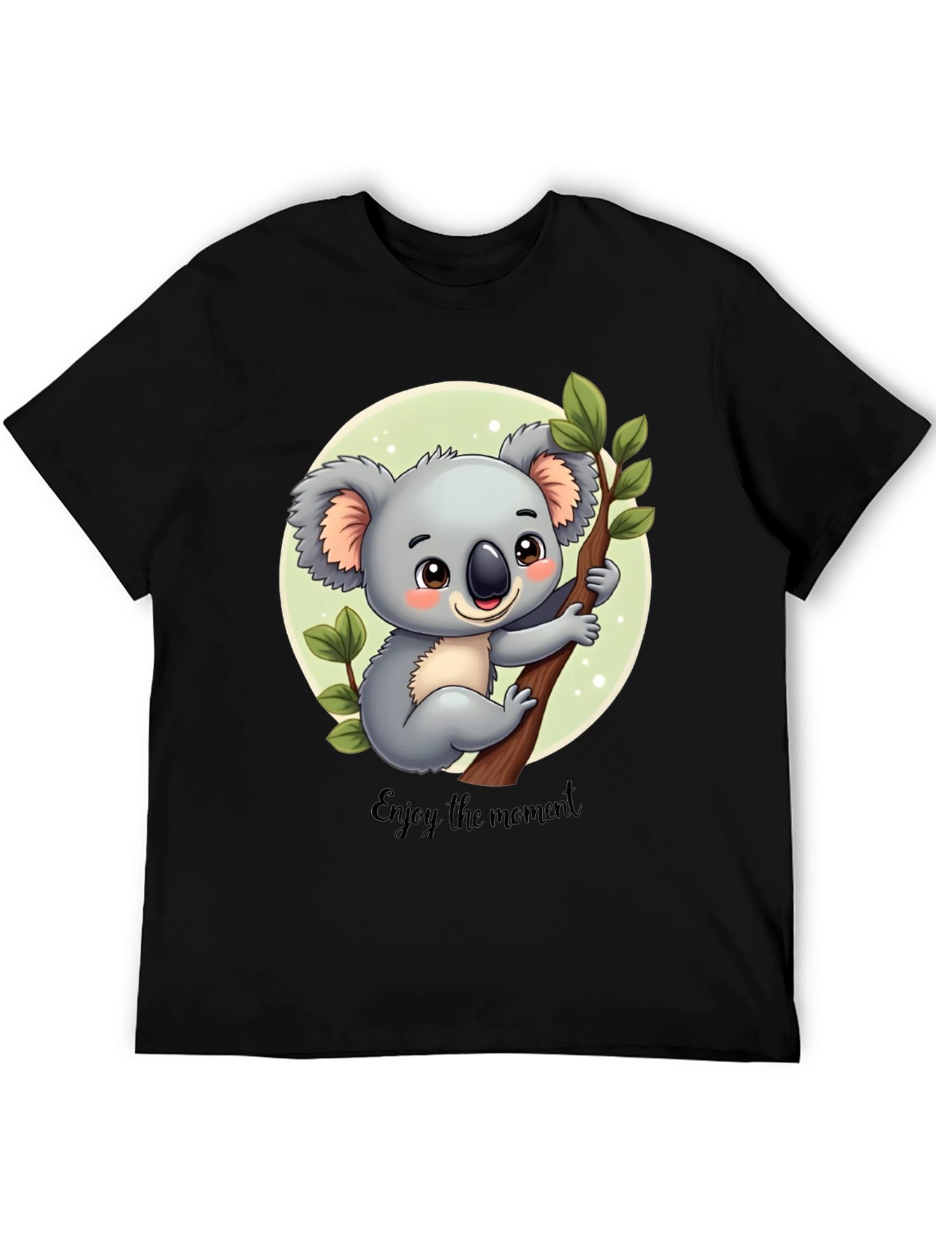 Koala Enjoy the Moment Black T-Shirt