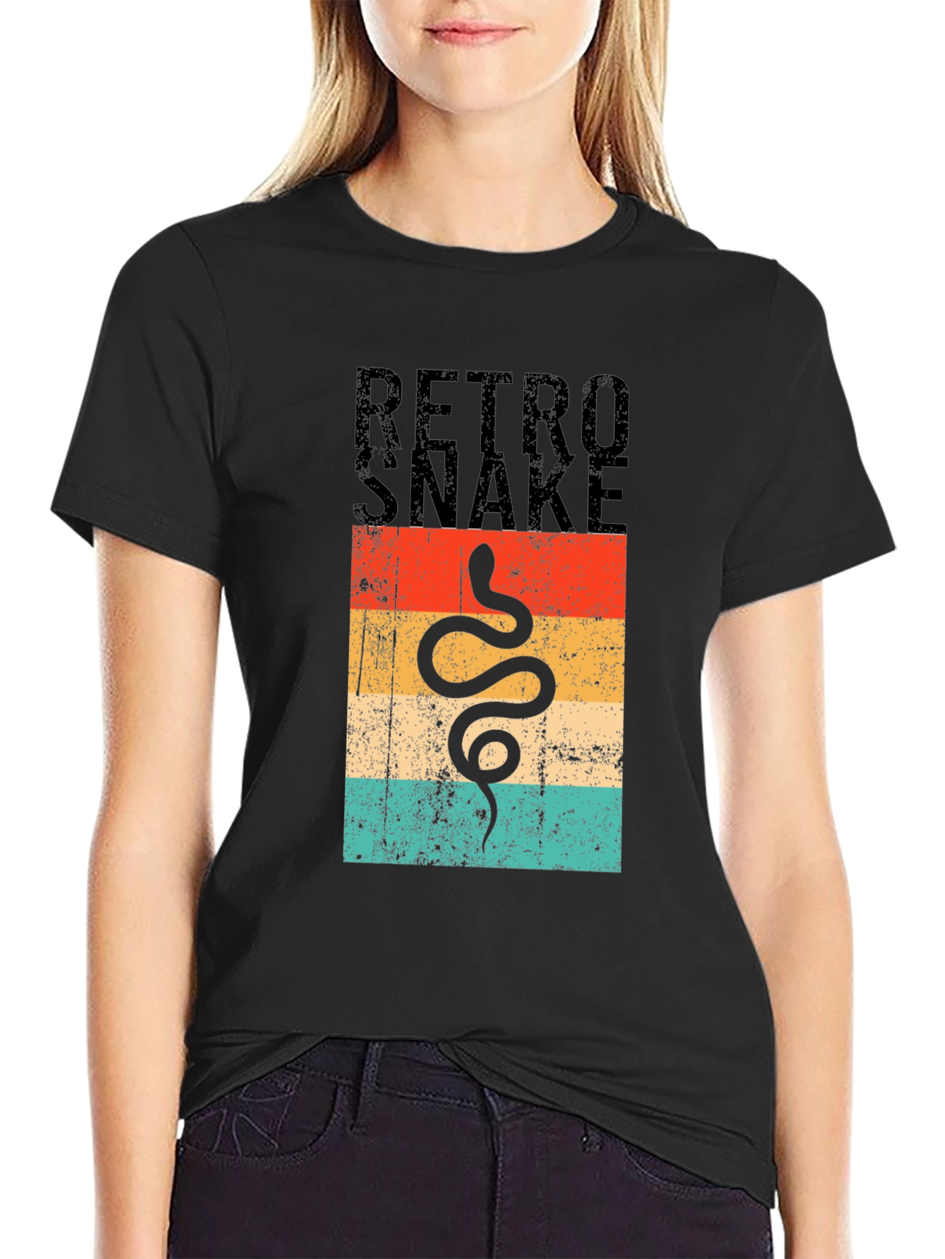 Retro Snake Graphic T-Shirt