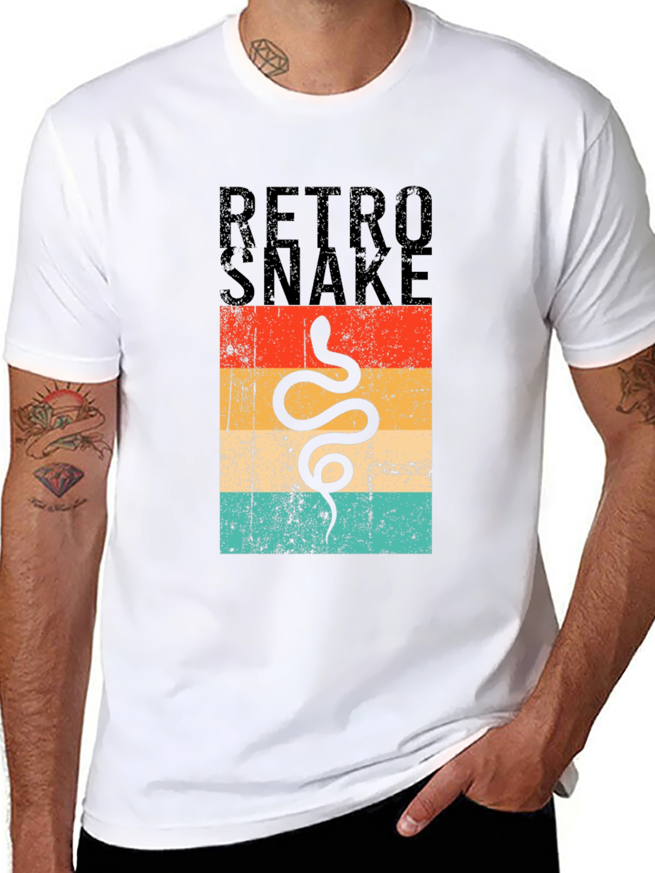 Retro Snake Graphic T-Shirt