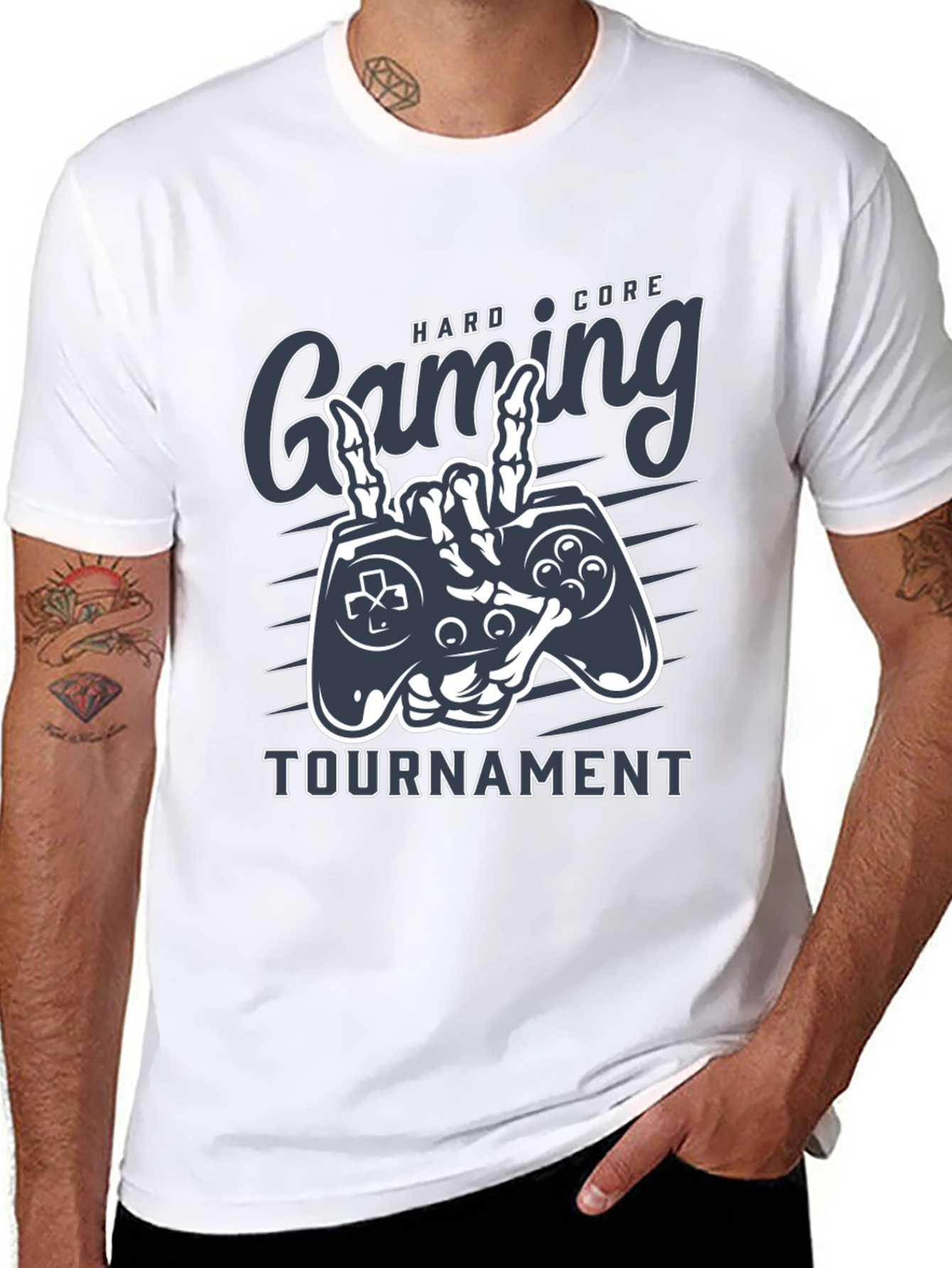 Hardcore Gaming Tournament Black T-Shirt