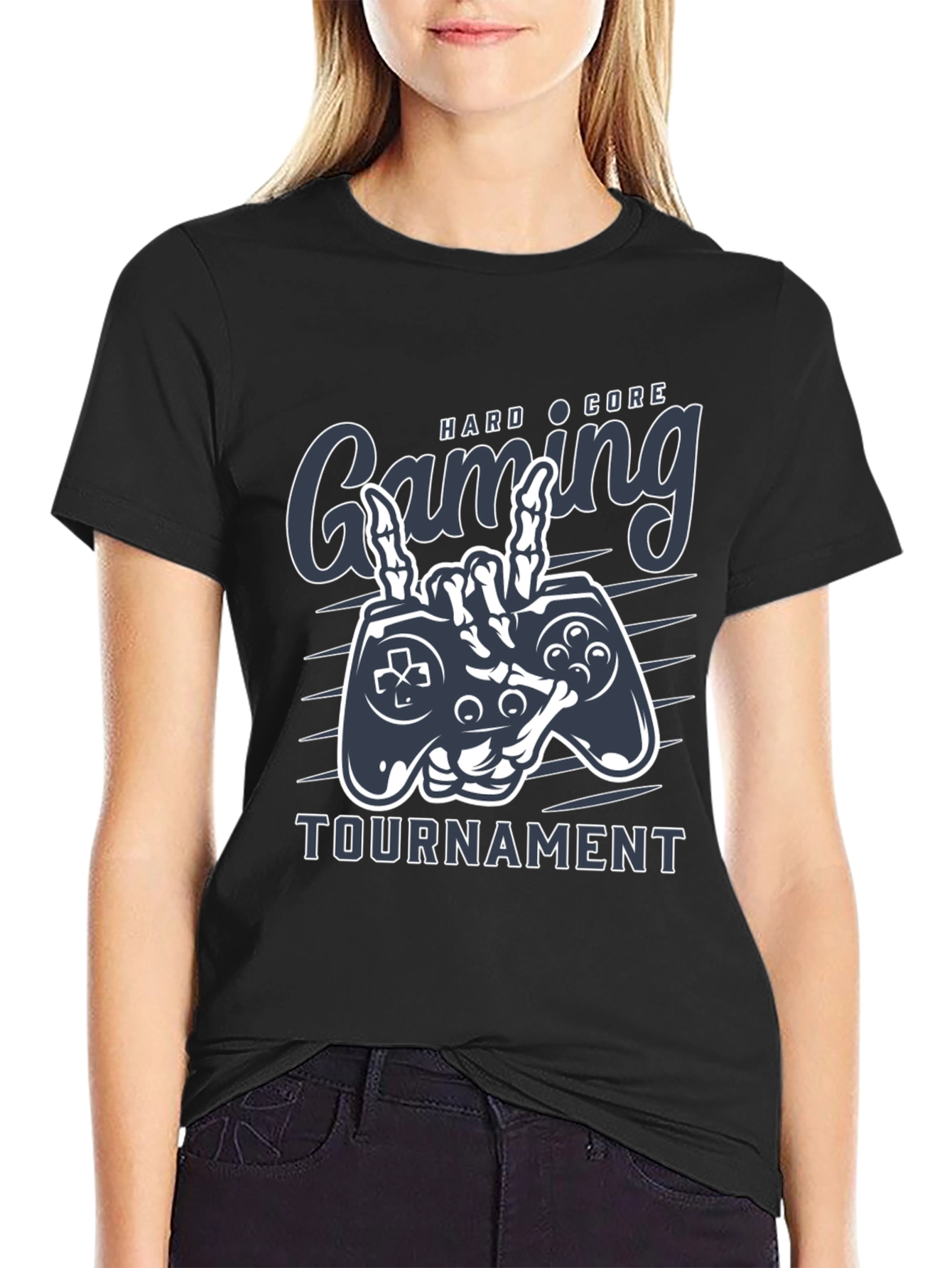 Hardcore Gaming Tournament Black T-Shirt