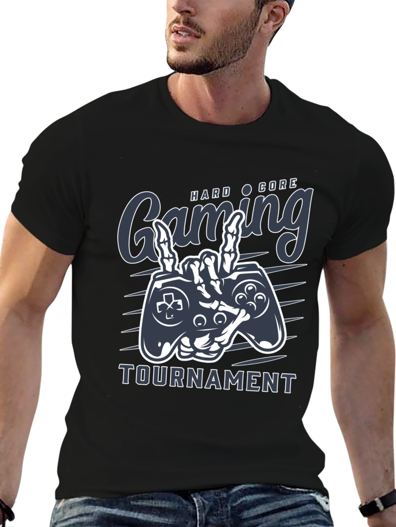 Hardcore Gaming Tournament Black T-Shirt