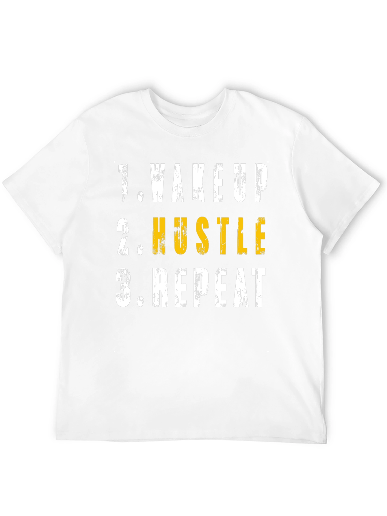 Wake Up Hustle Repeat Graphic T-Shirt