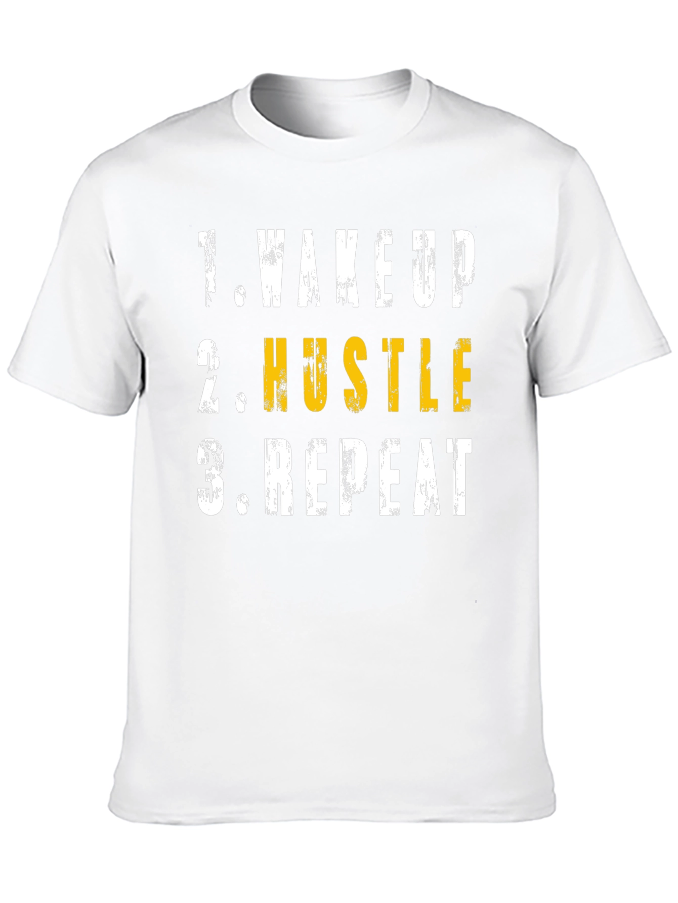 Wake Up Hustle Repeat Graphic T-Shirt