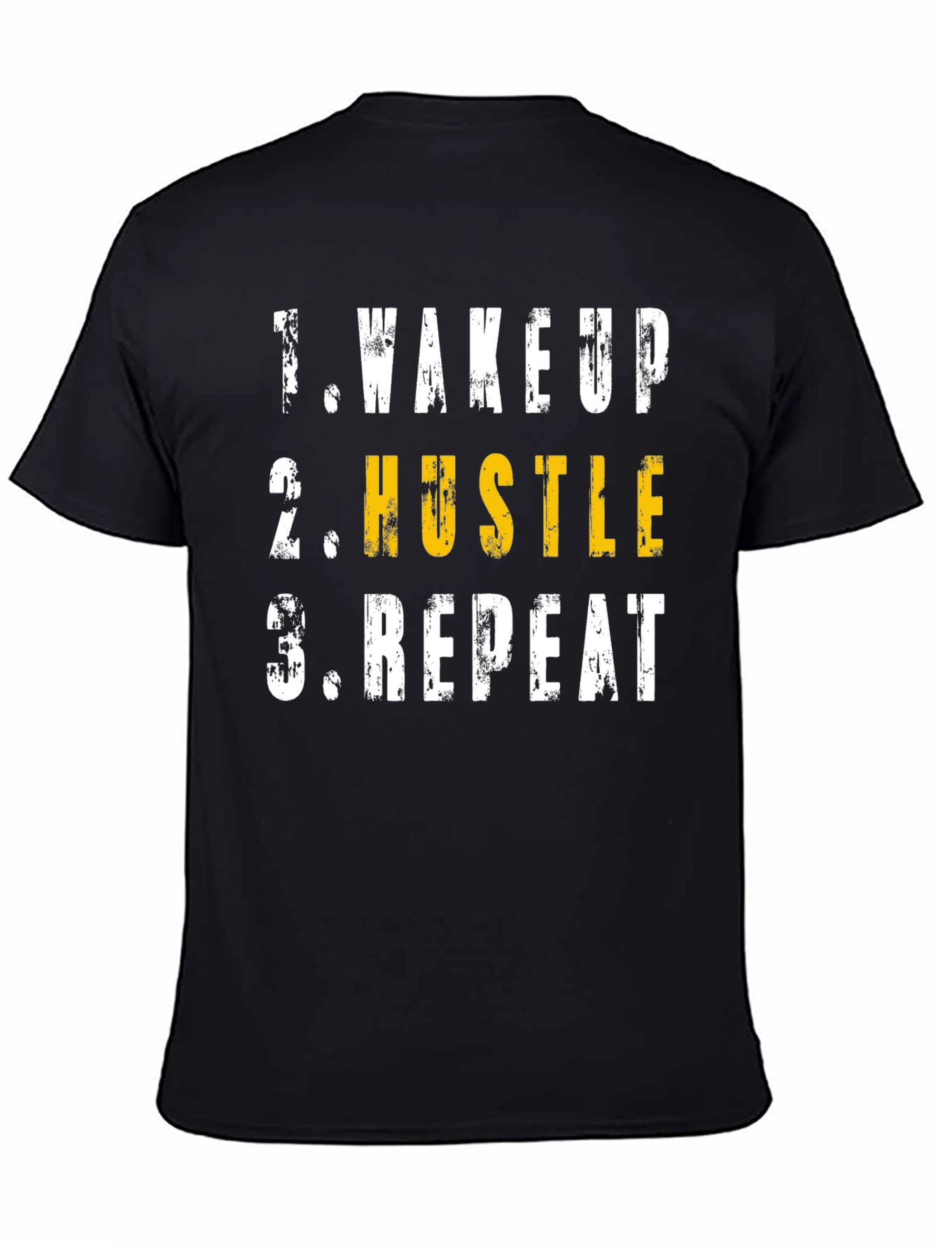Wake Up Hustle Repeat Graphic T-Shirt