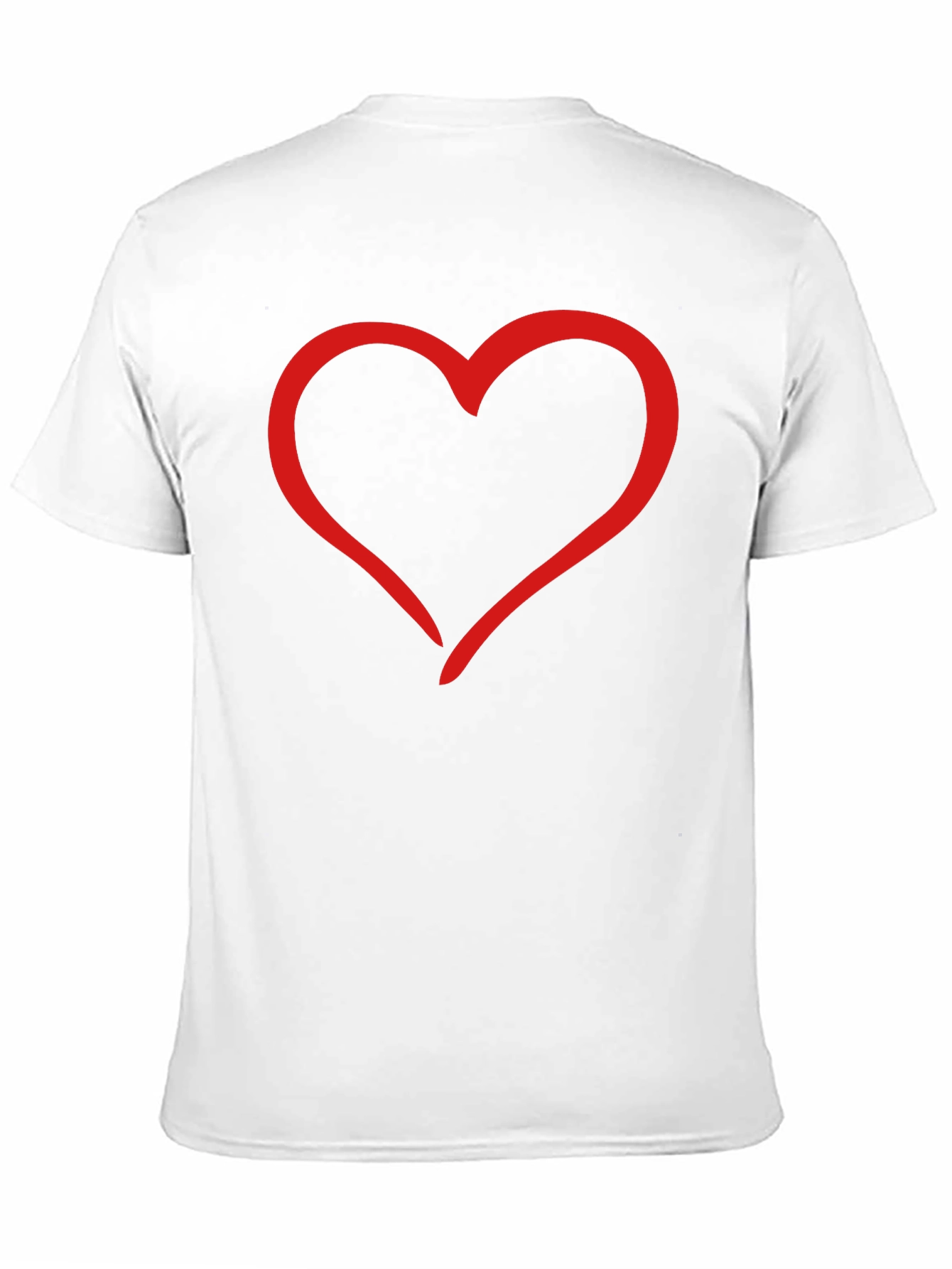Heart Graphic Tee - Black Casual T-Shirt