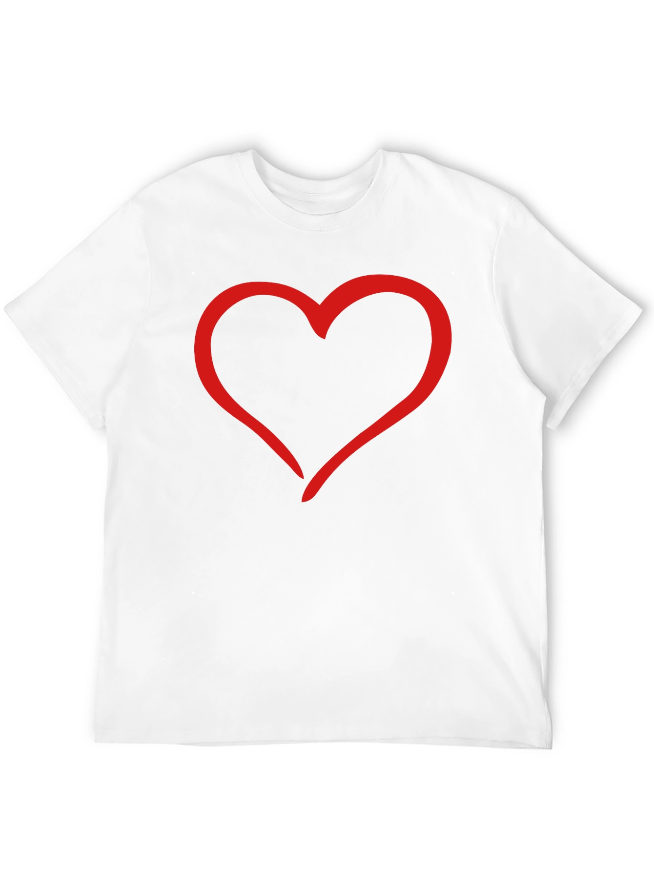 Heart Graphic Tee - Black Casual T-Shirt