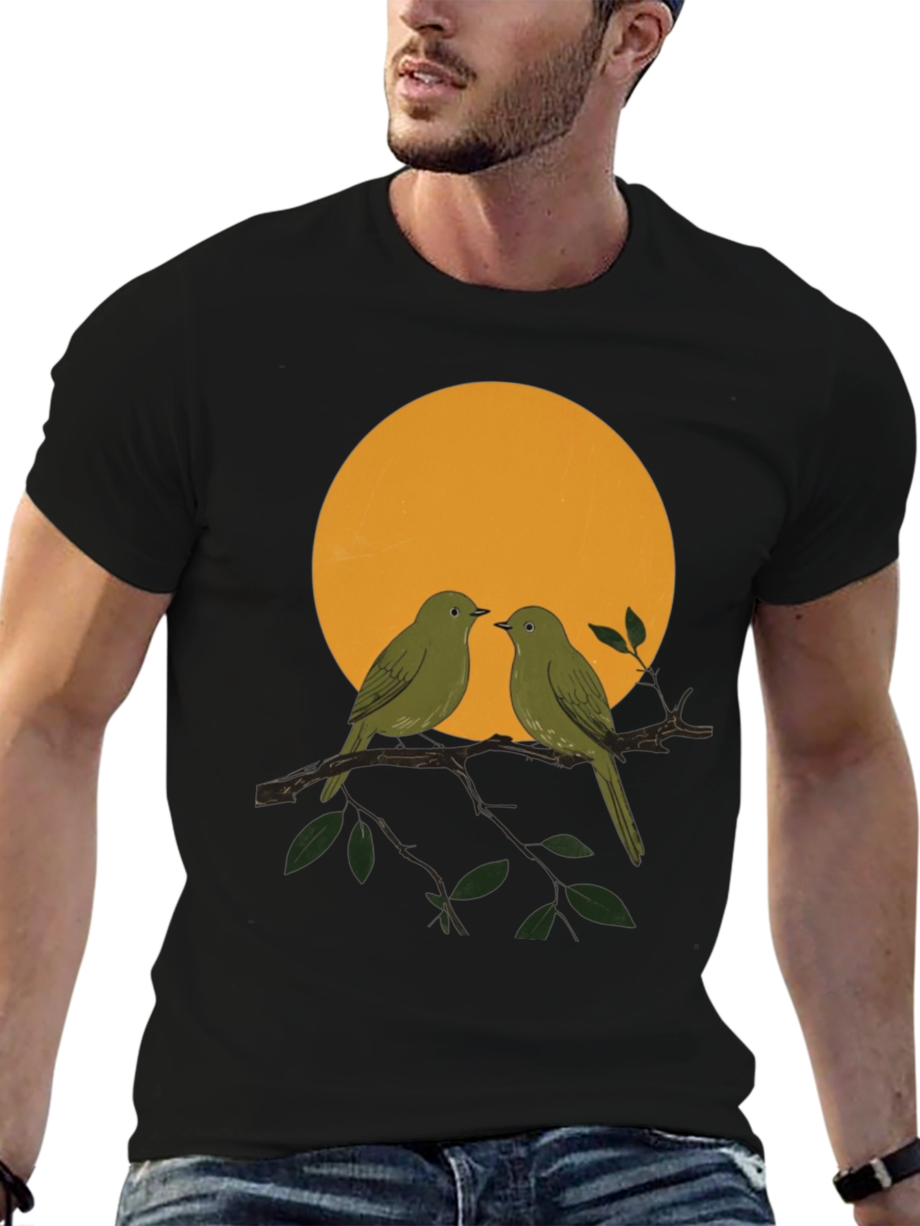 Birds on Branch T-Shirt - Nature Lover Tee