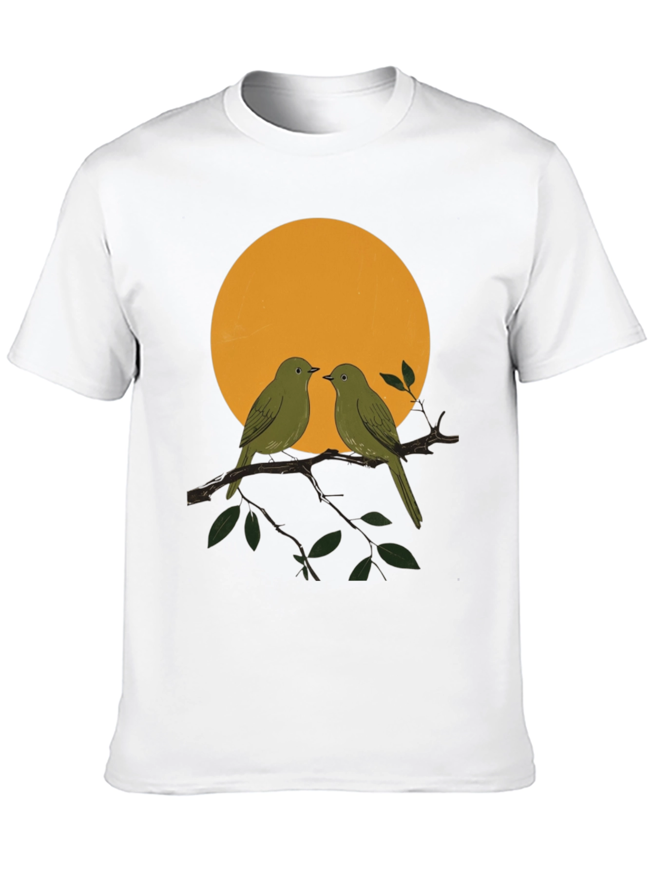 Birds on Branch T-Shirt - Nature Lover Tee