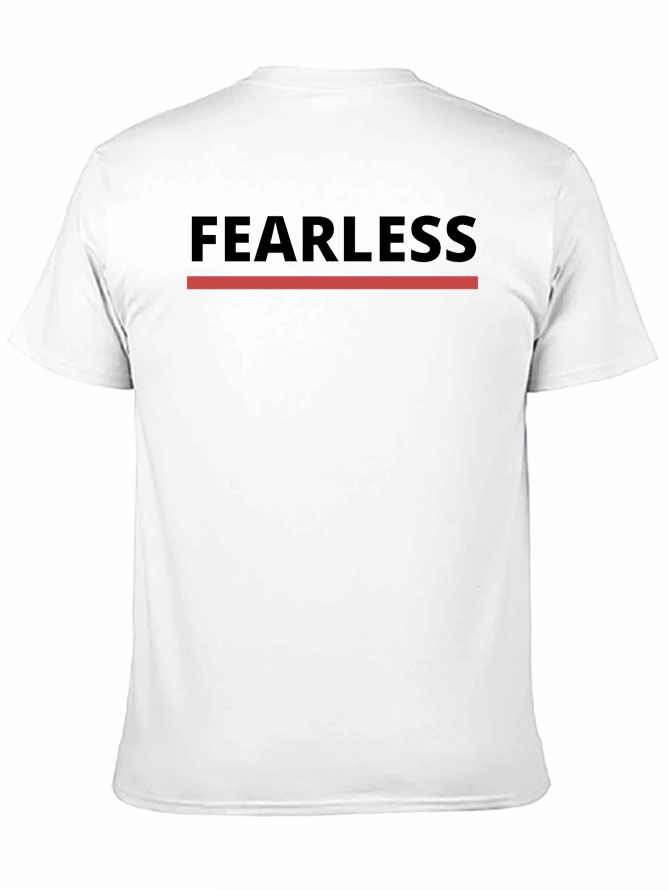 Fearless Graphic Tee - Black Cotton Casual Shirt