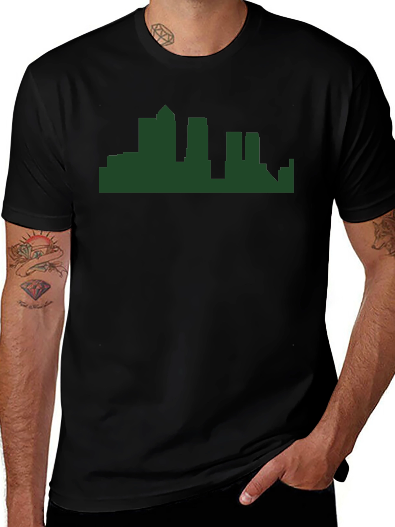 Cityscape Graphic T-Shirt - Modern Mens Tee