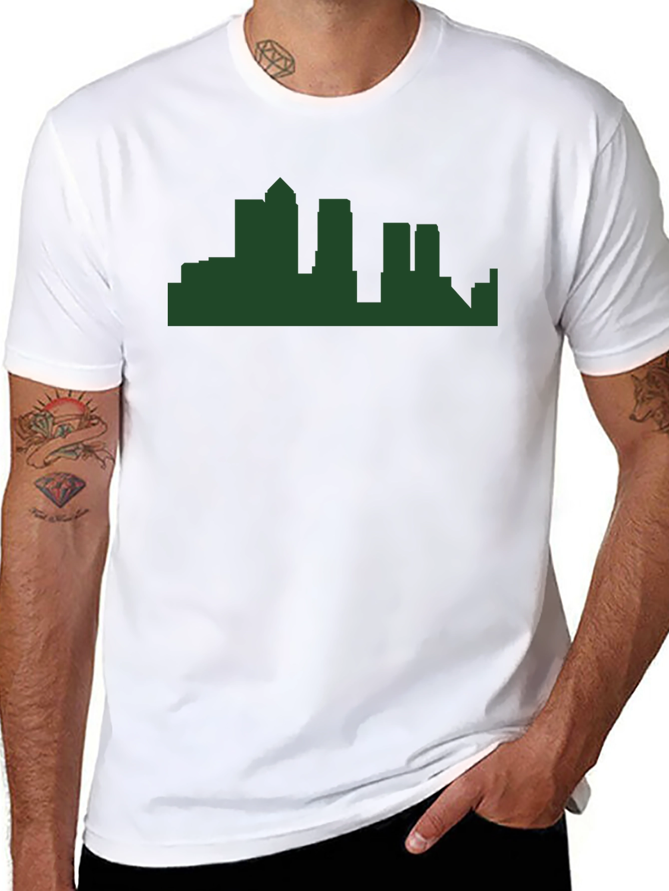 Cityscape Graphic T-Shirt - Modern Mens Tee