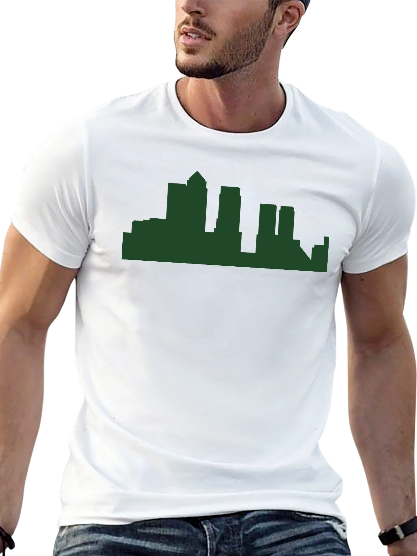 Cityscape Graphic T-Shirt - Modern Mens Tee