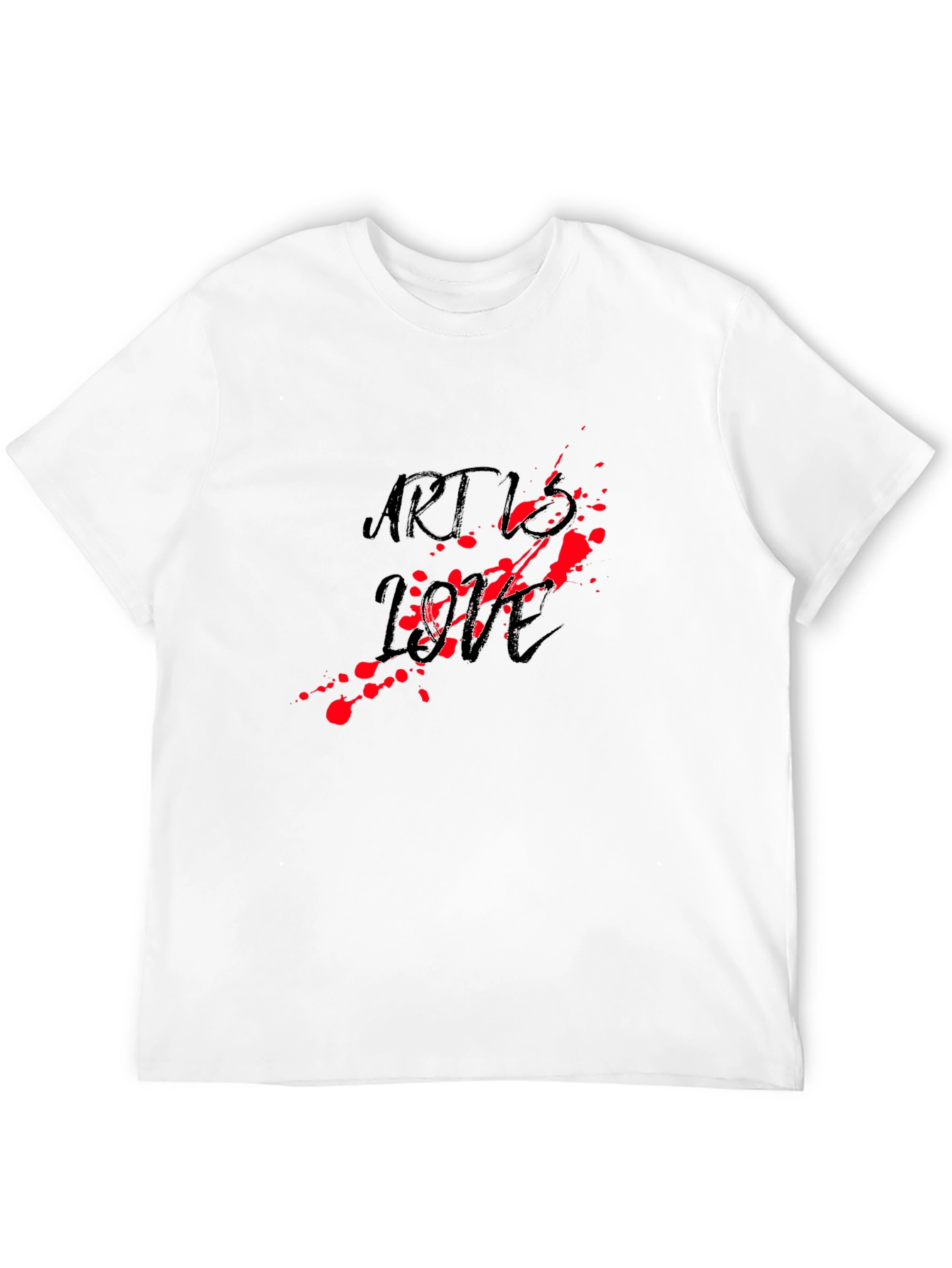 Art vs Love Black Graphic Tee