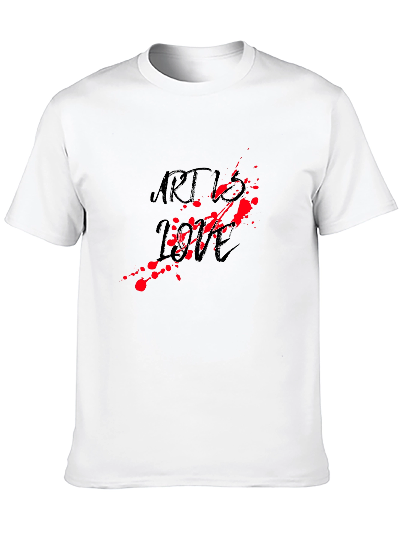 Art vs Love Black Graphic Tee