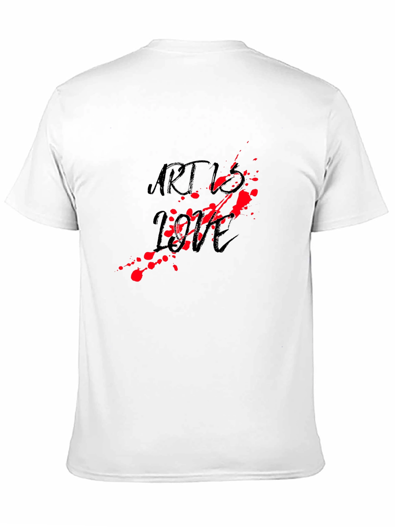 Art vs Love Black Graphic Tee