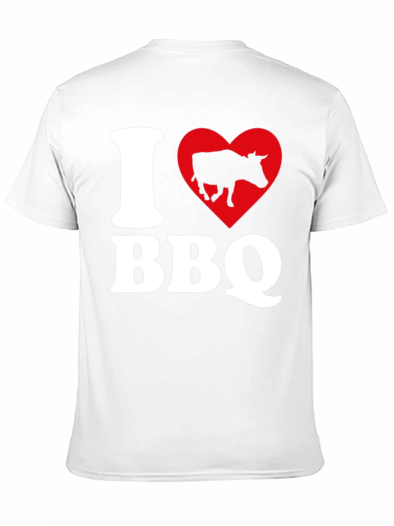 I Heart BBQ Black Graphic T-Shirt