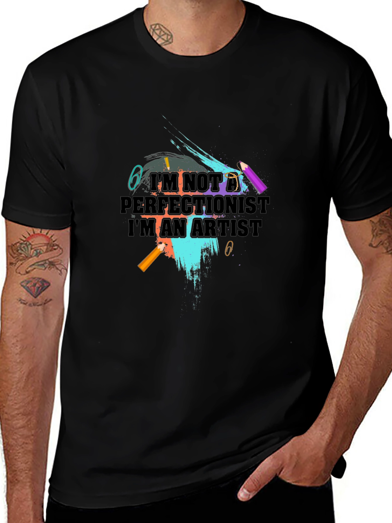 Artists Statement Graphic Tee - Black