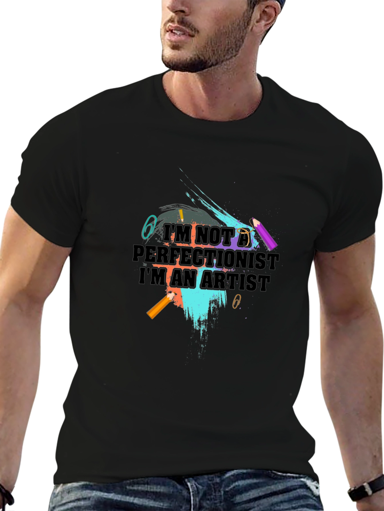 Artists Statement Graphic Tee - Black