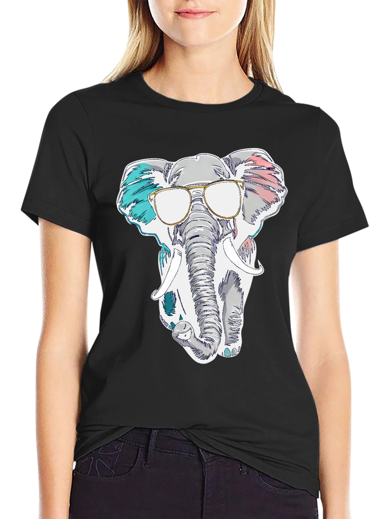 Cool Elephant Graphic T-Shirt