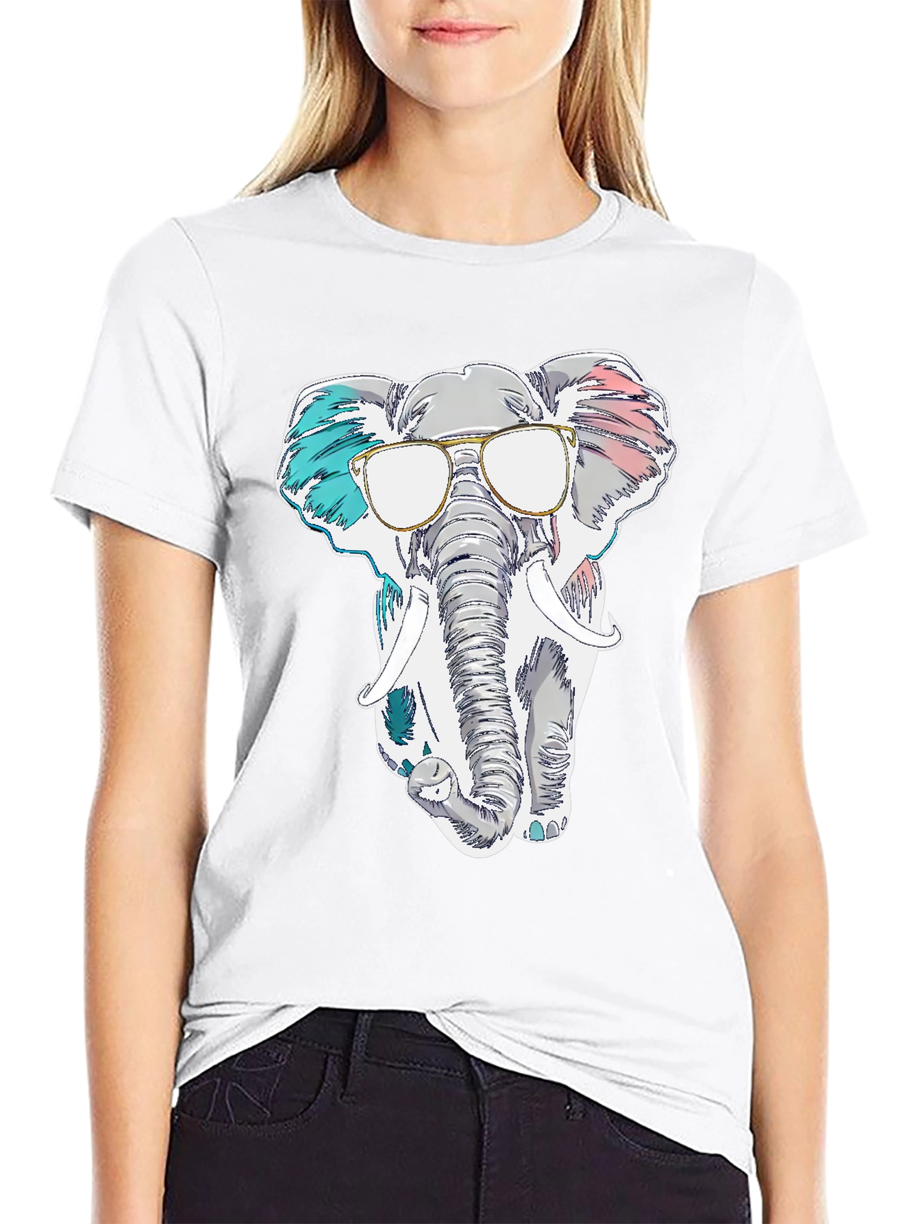 Cool Elephant Graphic T-Shirt