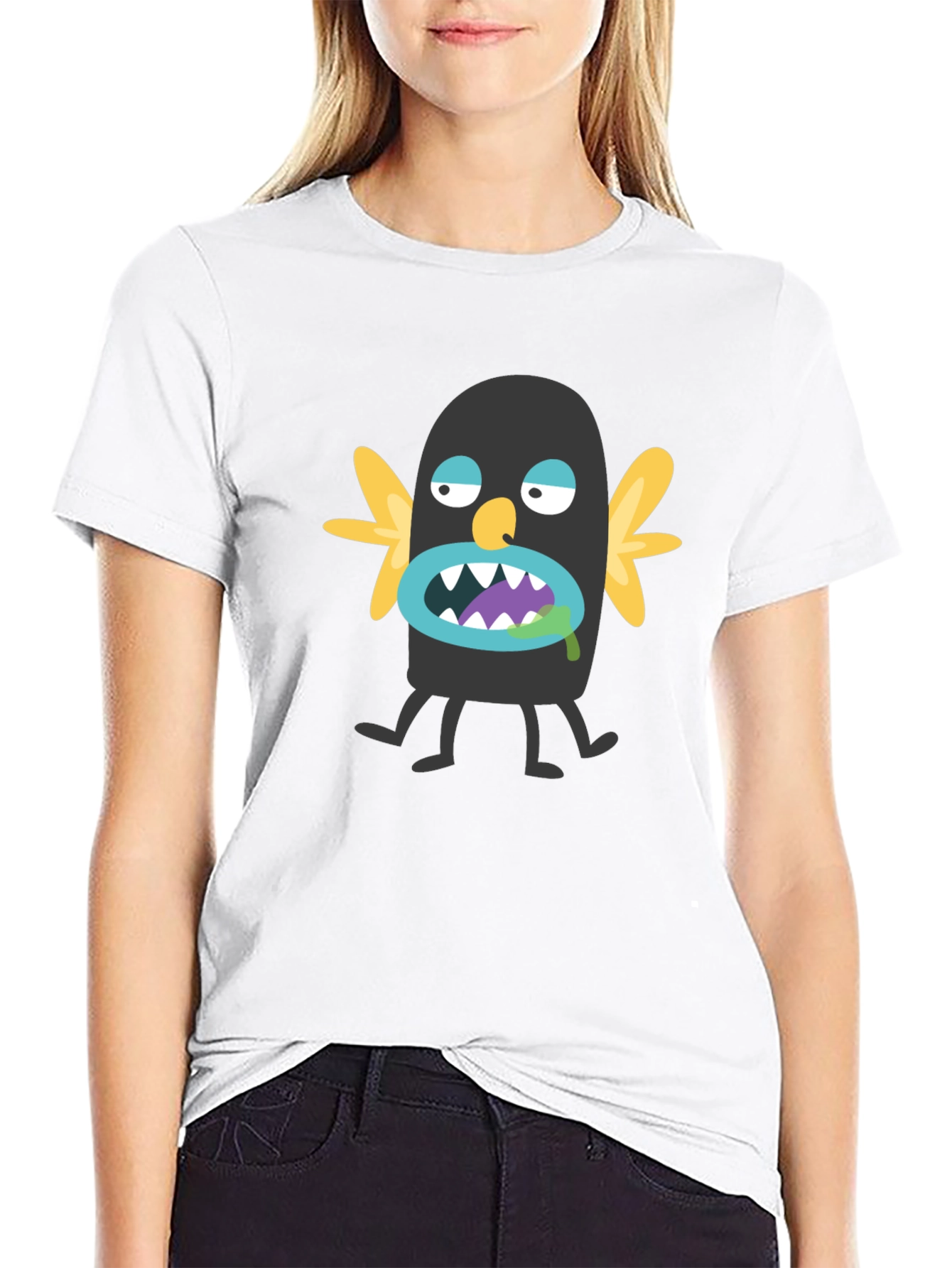 Monster Graphic T-Shirt - Unique Cartoon Design