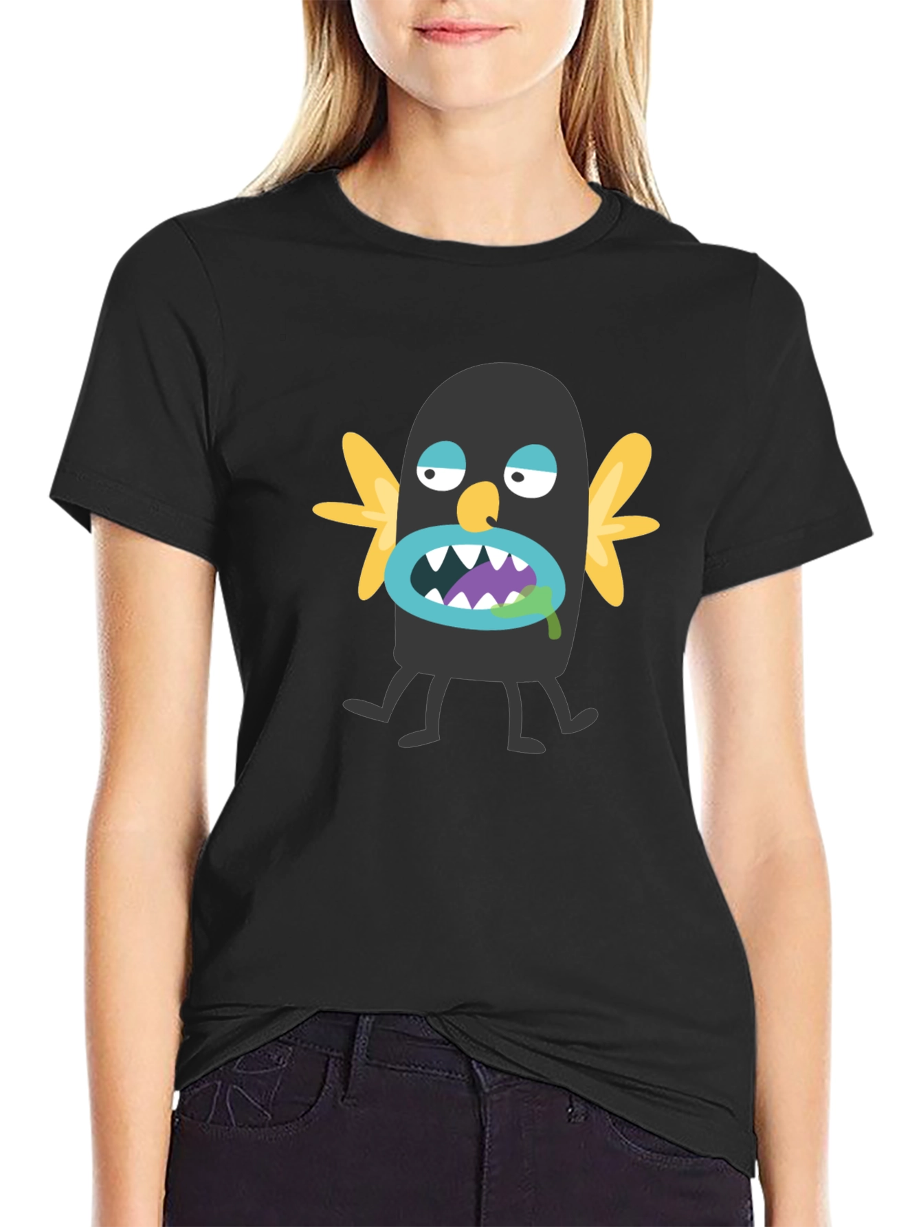 Monster Graphic T-Shirt - Unique Cartoon Design