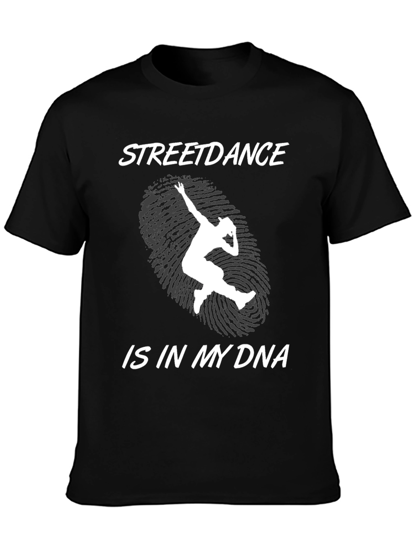 Streetdance DNA Graphic Tee - Black Cotton T-Shirt