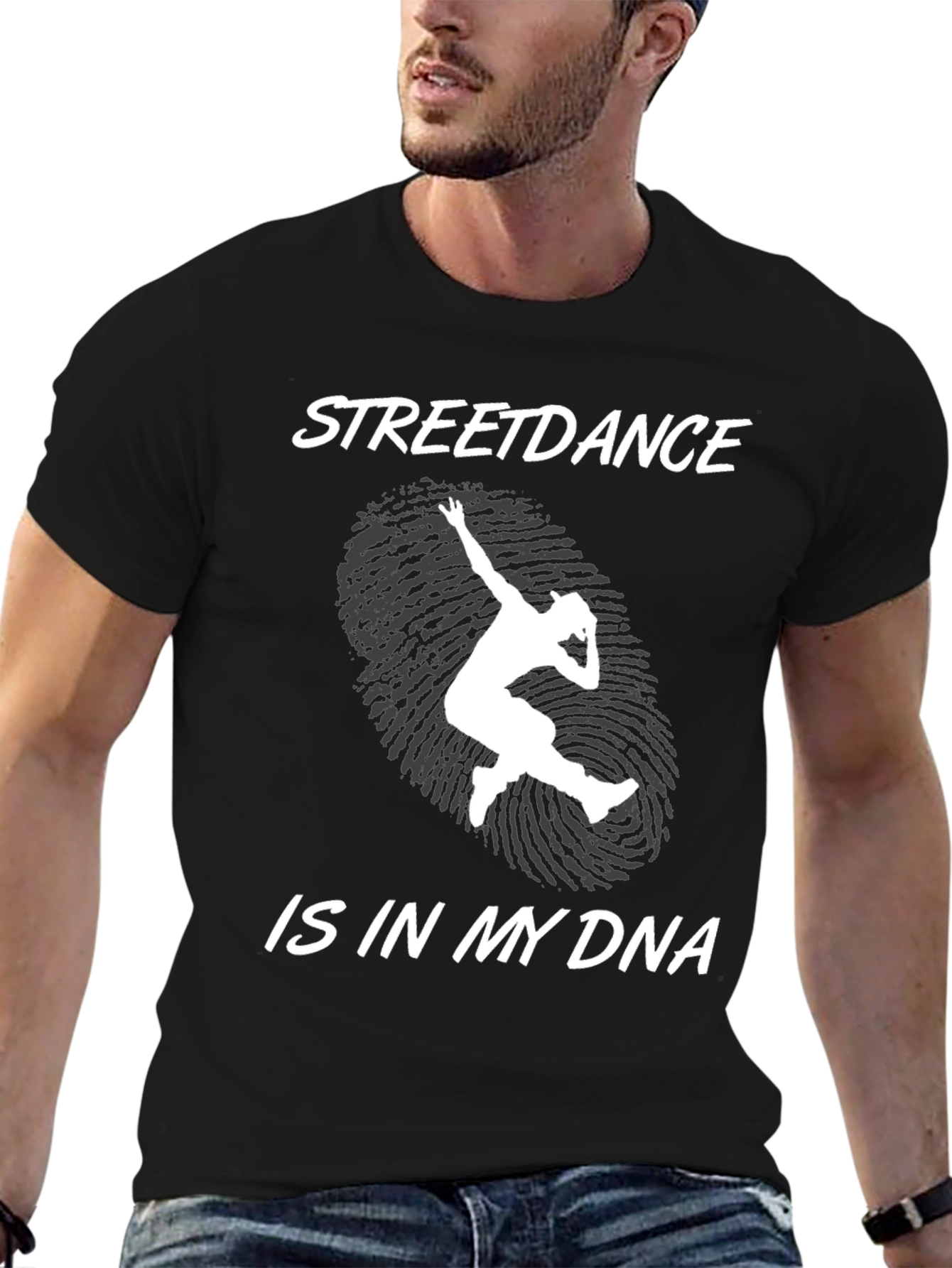 Streetdance DNA Graphic Tee - Black Cotton T-Shirt