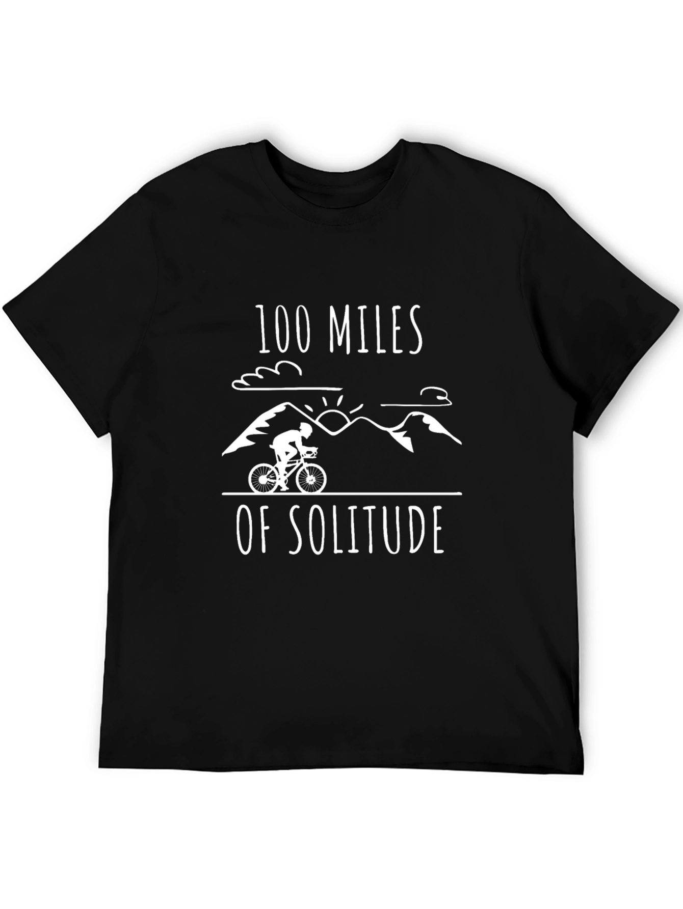 100 Miles of Solitude Graphic Tee - Black