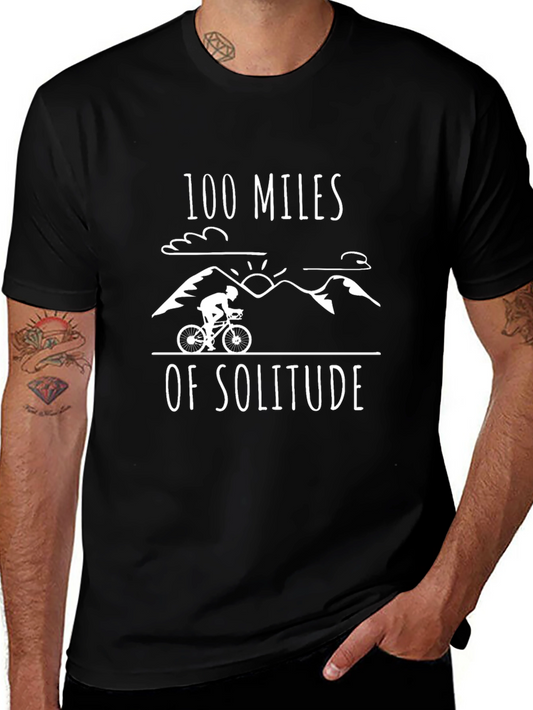 100 Miles of Solitude Graphic Tee - Black