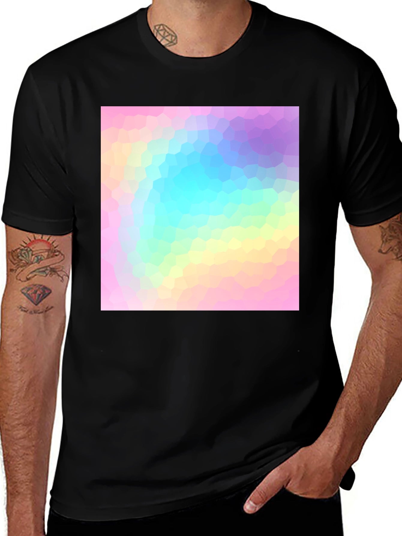Modern Geometric Pastel T-Shirt