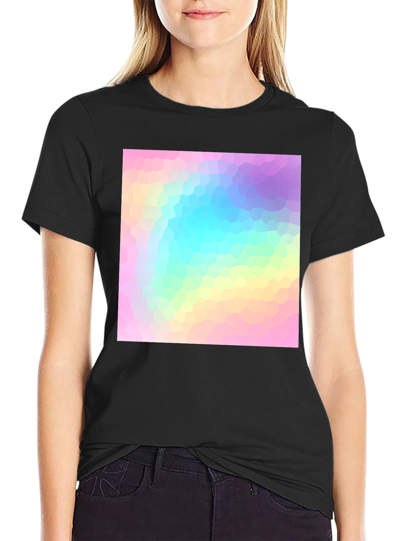 Modern Geometric Pastel T-Shirt