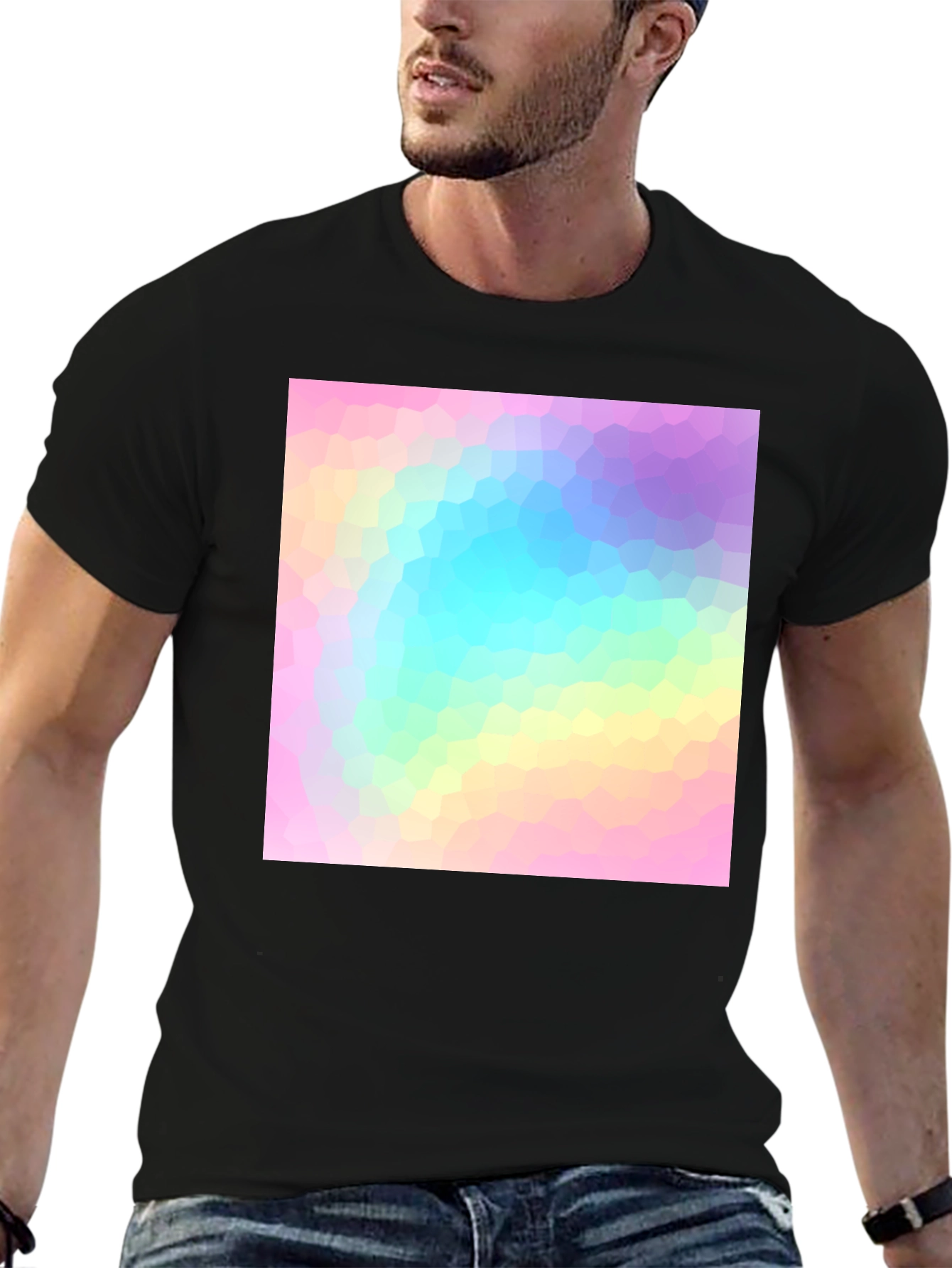 Modern Geometric Pastel T-Shirt