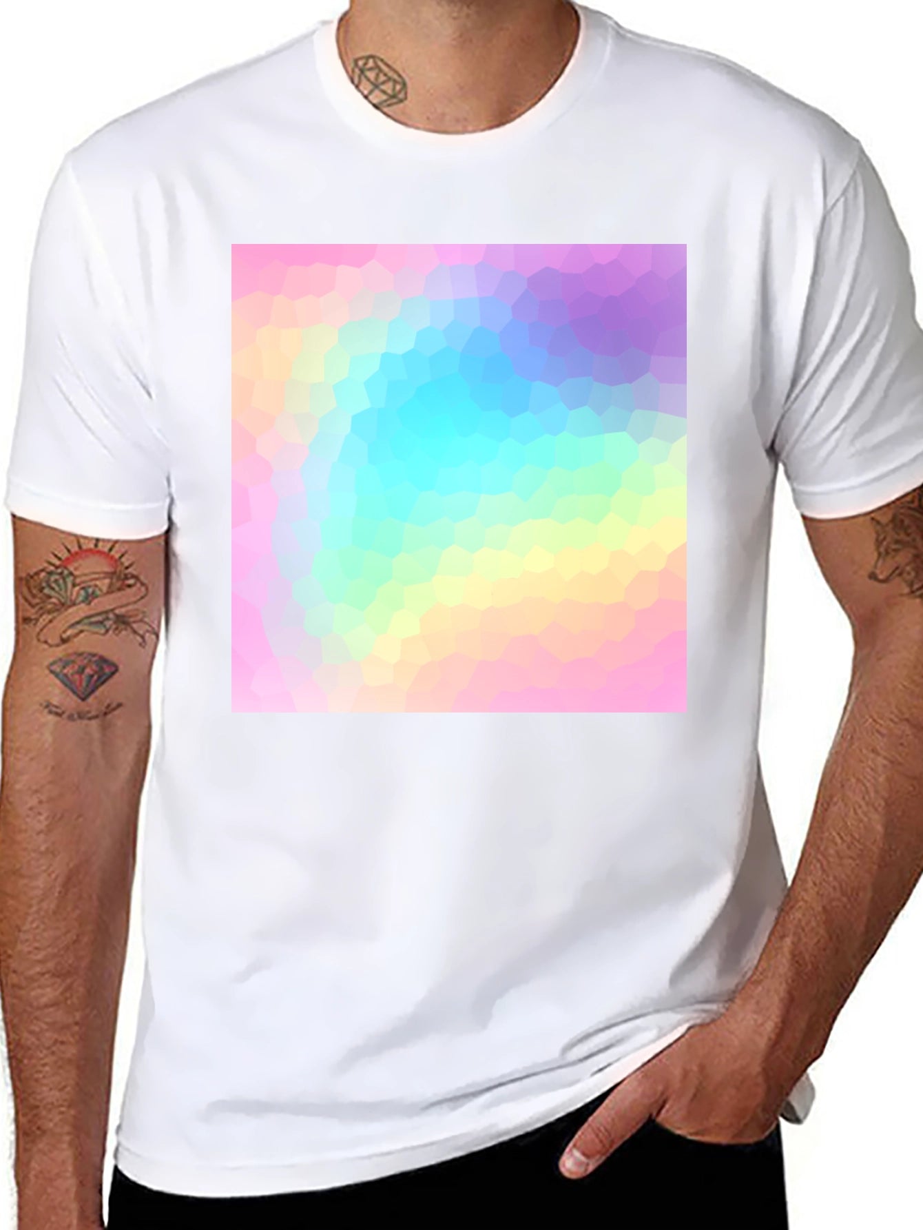 Modern Geometric Pastel T-Shirt