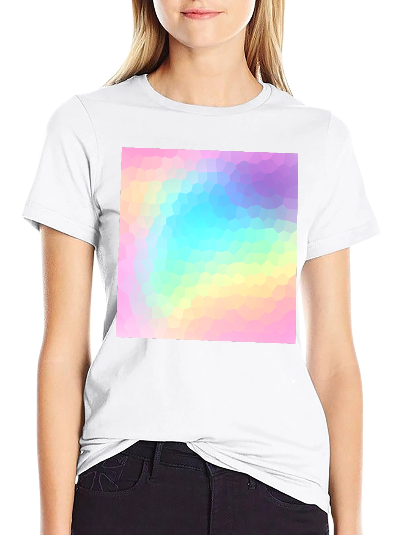 Modern Geometric Pastel T-Shirt